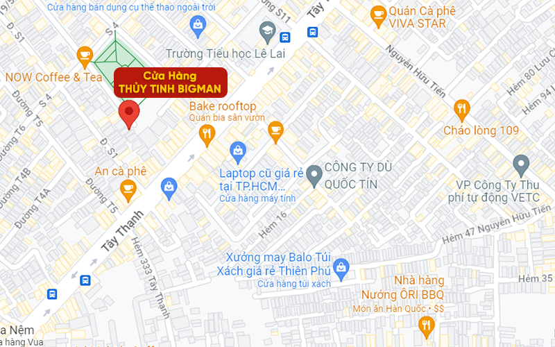 Vị trí cửa hàng Thủy Tinh BigMan