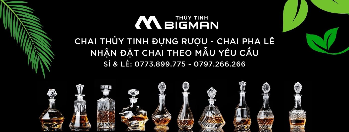 Thủy tinh BigMan; chai thuy tinh dung ruou 3