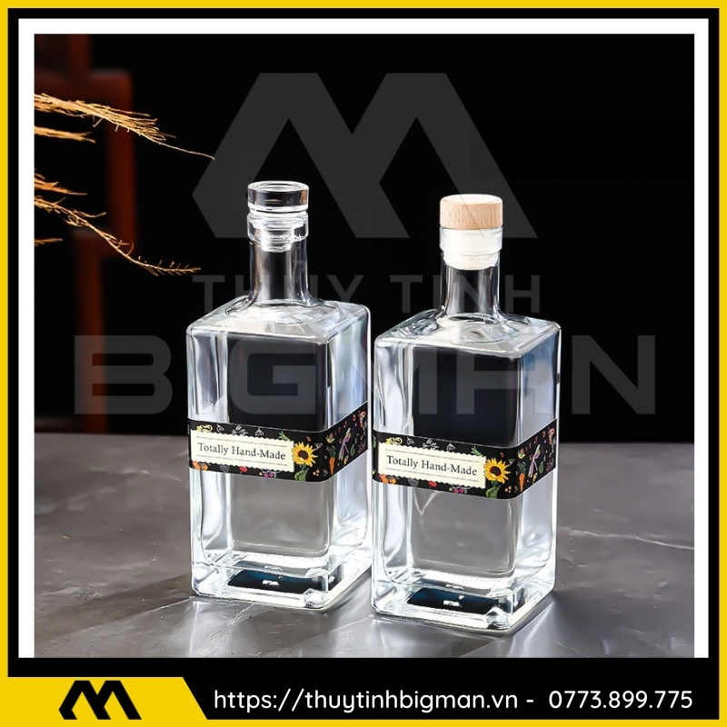 Chai thủy tinh đựng rượu 500ml - sản xuất chai thủy tinh 26