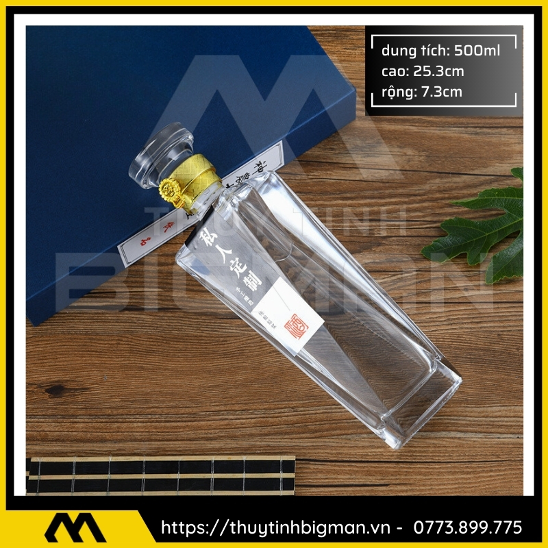 Chai thủy tinh đựng rượu 500ml - sản xuất chai thủy tinh 33