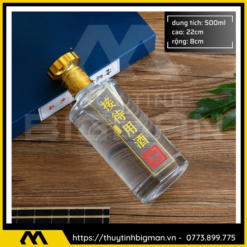 Chai thủy tinh đựng rượu 500ml - sản xuất chai thủy tinh 35