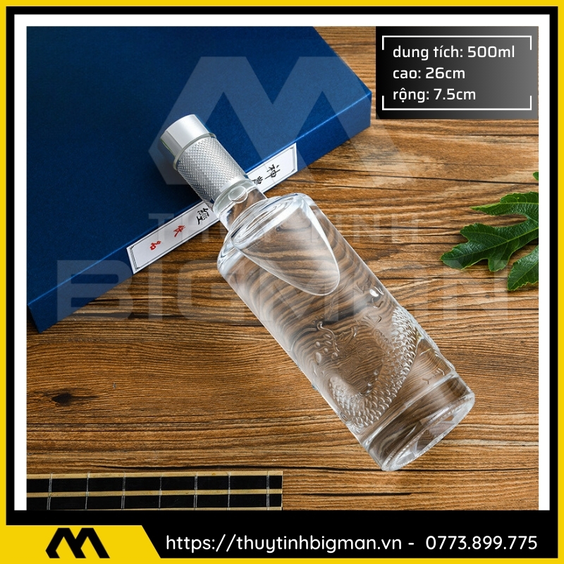 Chai thủy tinh đựng rượu 500ml - sản xuất chai thủy tinh 38