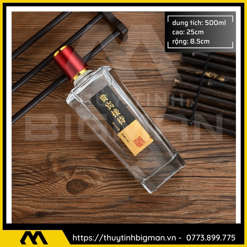 Chai thủy tinh đựng rượu 500ml - sản xuất chai thủy tinh 42