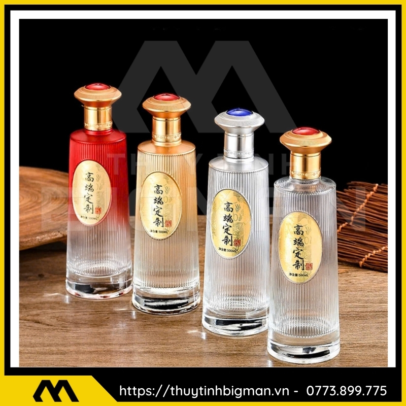 Chai thủy tinh đựng rượu 500ml - sản xuất chai thủy tinh 63