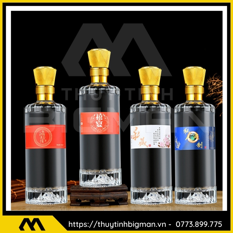 Chai thủy tinh đựng rượu 500ml - sản xuất chai thủy tinh 66
