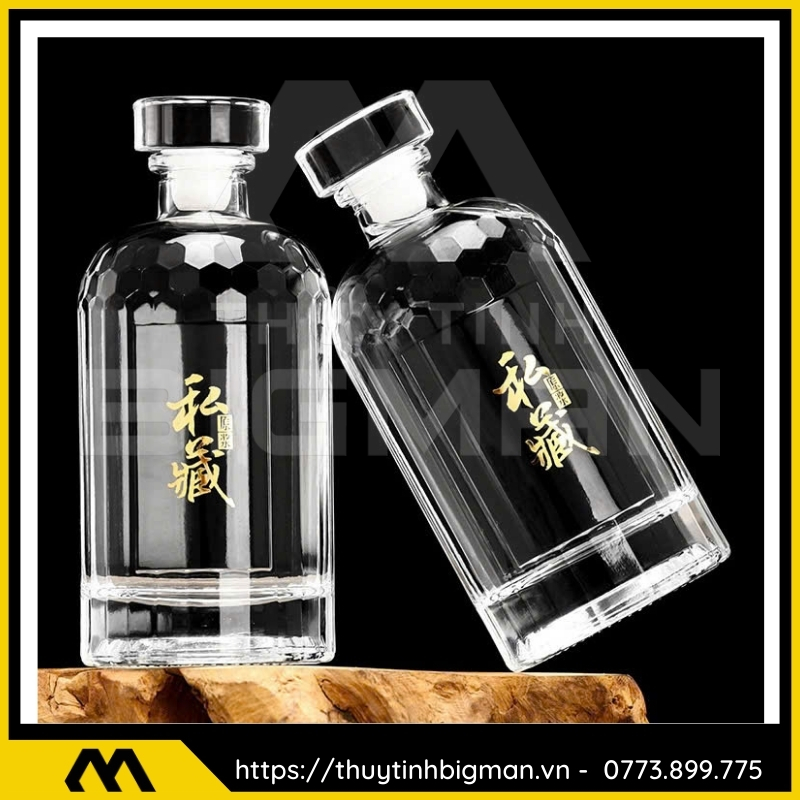 Chai thủy tinh đựng rượu 500ml - sản xuất chai thủy tinh 68