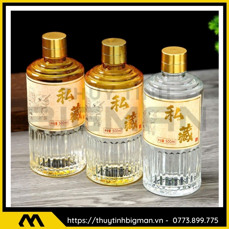 Chai thủy tinh đựng rượu 500ml - sản xuất chai thủy tinh 76