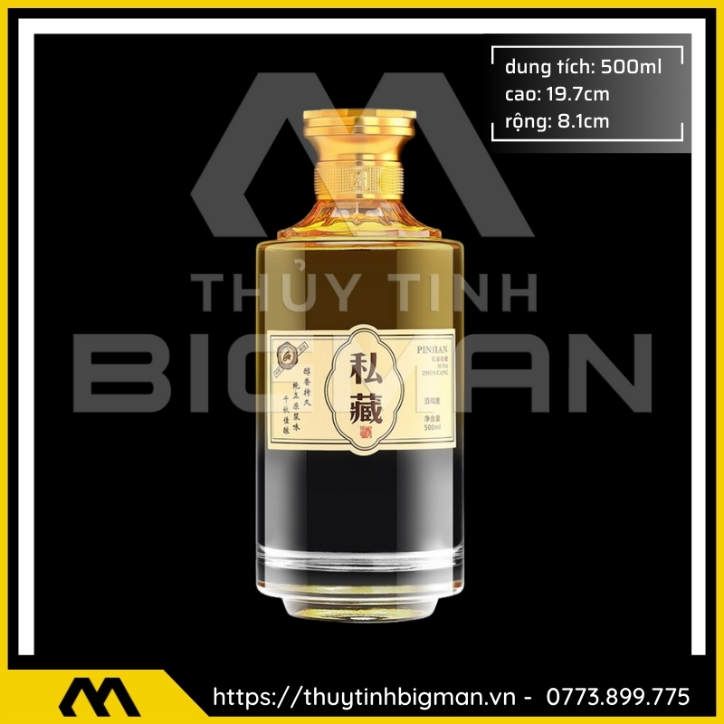 Chai thủy tinh đựng rượu 500ml - sản xuất chai thủy tinh 79