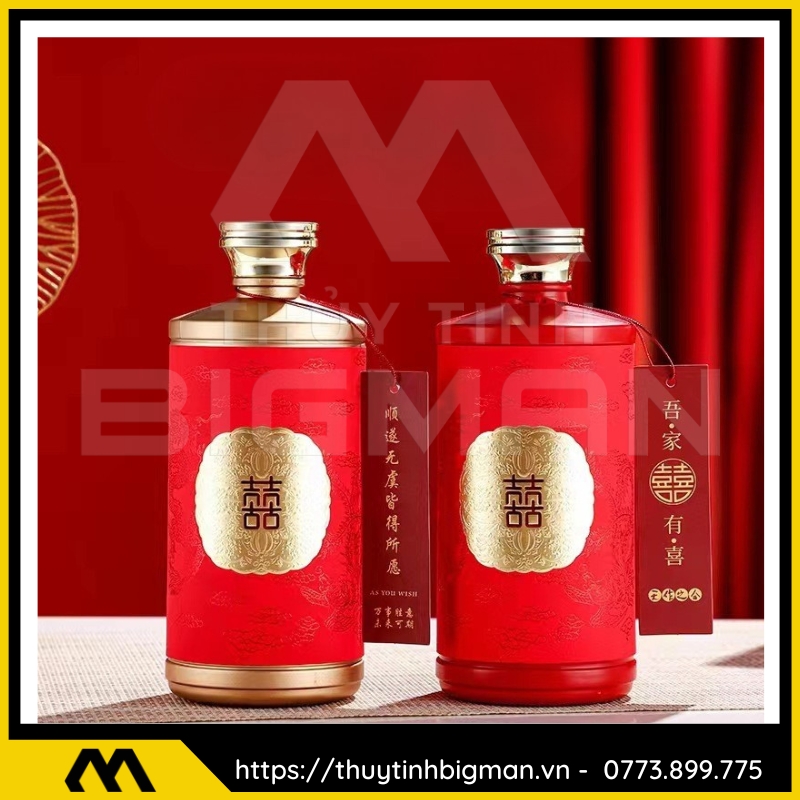 Chai thủy tinh đựng rượu 500ml - sản xuất chai thủy tinh 81
