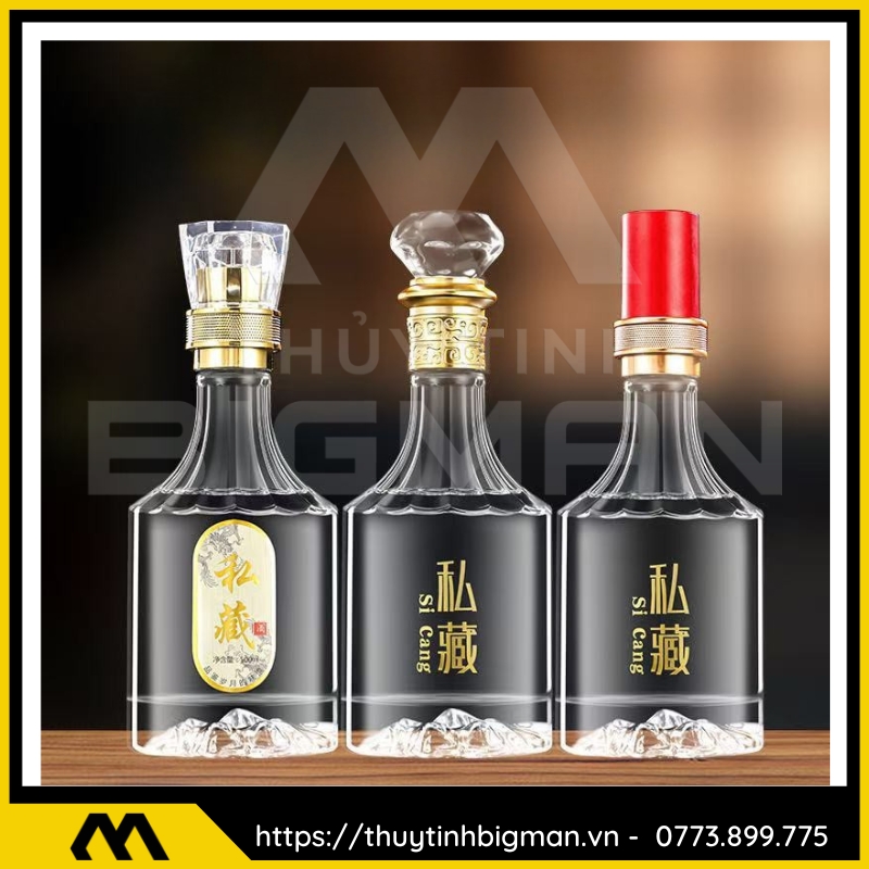 Chai thủy tinh đựng rượu 500ml - sản xuất chai thủy tinh 87