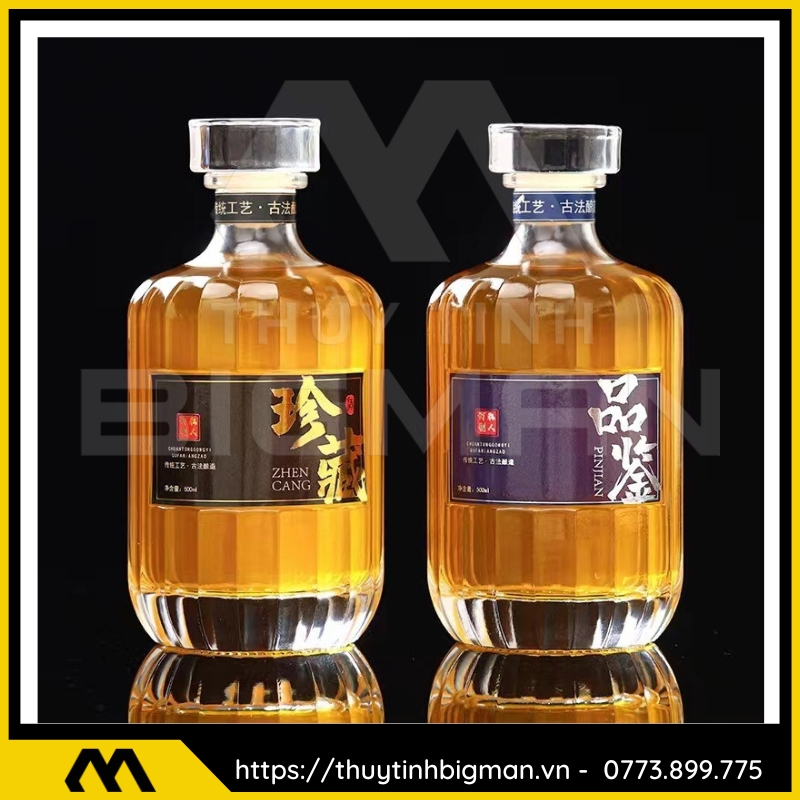Chai thủy tinh đựng rượu 500ml - sản xuất chai thủy tinh 88