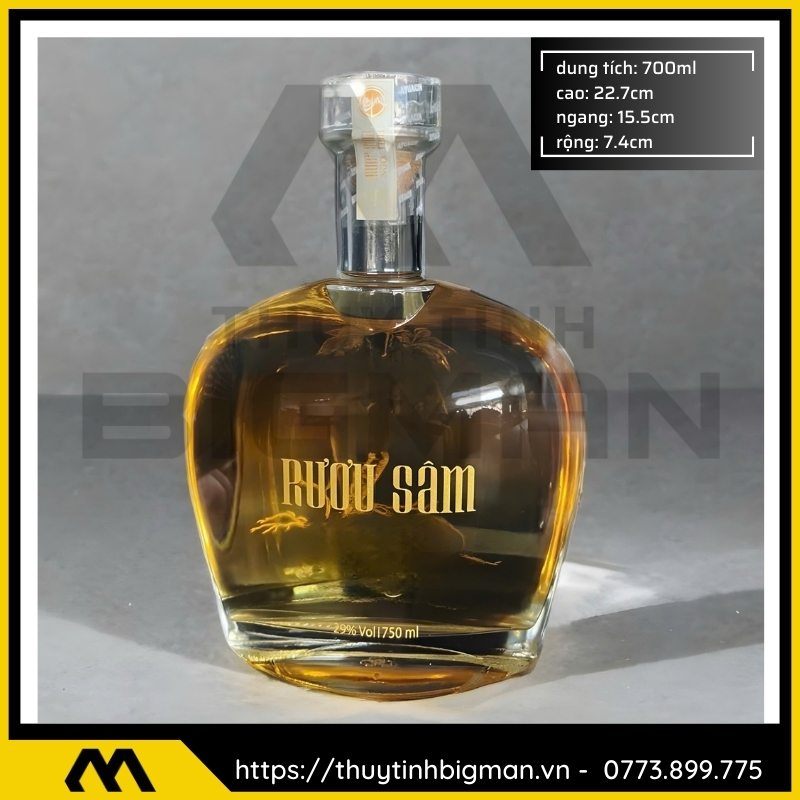 Chai thủy tinh 700ml cao cấp đặt hàng riêng 7