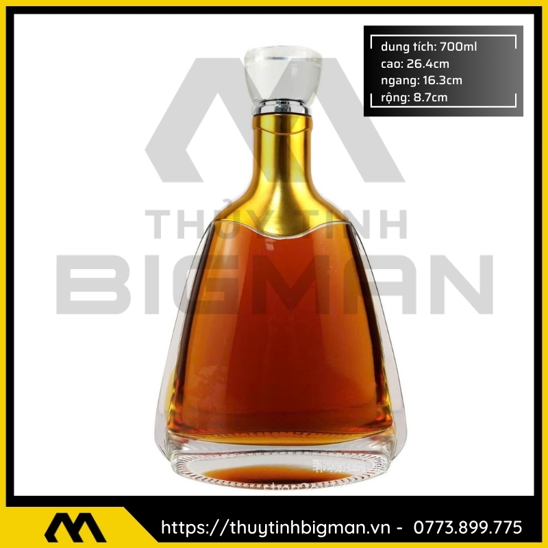 Chai thủy tinh 700ml cao cấp đặt hàng riêng 9