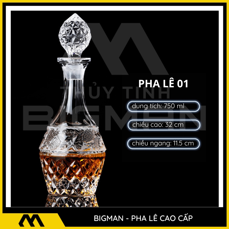 Chai Pha Lê Đựng Rượu mẫu 1