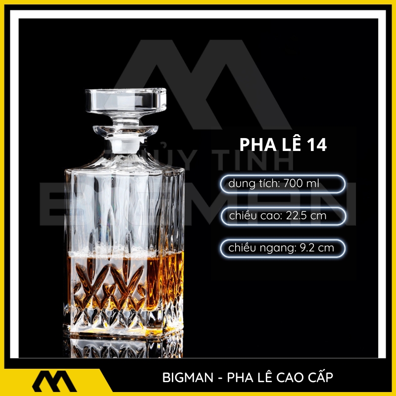 Chai Pha Lê Đựng Rượu mẫu 12