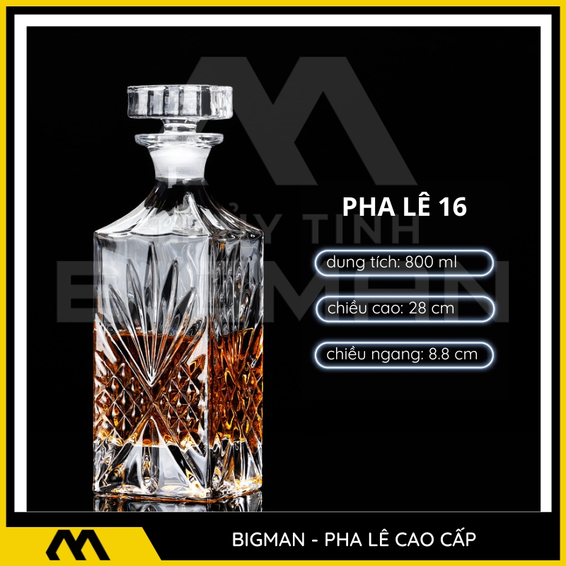 Chai Pha Lê Đựng Rượu mẫu 14
