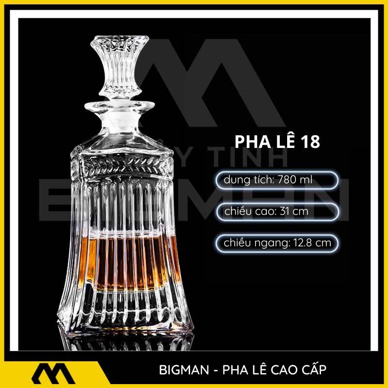 Chai Pha Lê Đựng Rượu mẫu 15