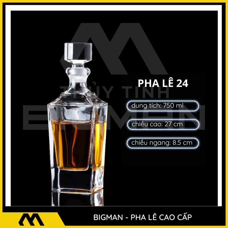 Chai Pha Lê Đựng Rượu mẫu 20