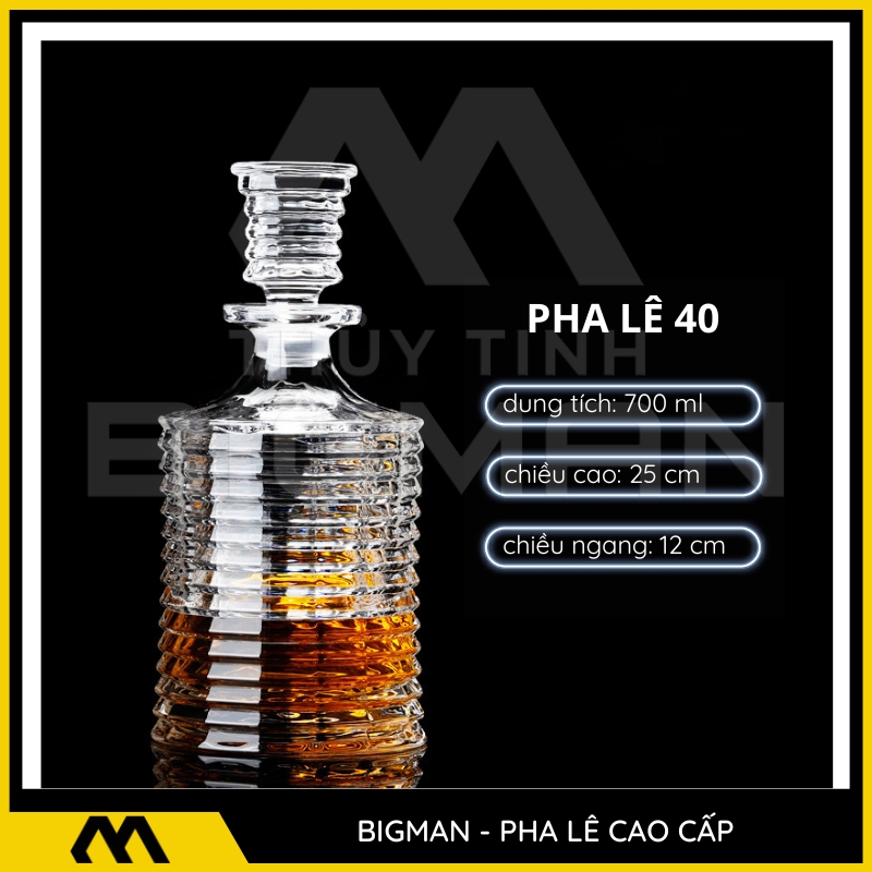 Chai Pha Lê Đựng Rượu mẫu 30