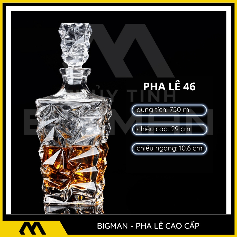 Chai Pha Lê Đựng Rượu mẫu 33
