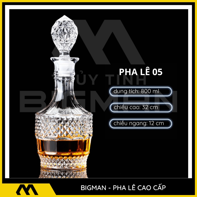 Chai Pha Lê Đựng Rượu mẫu 4