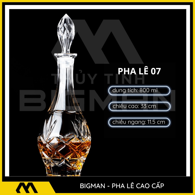 Chai Pha Lê Đựng Rượu mẫu 6