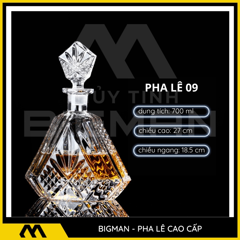 Chai Pha Lê Đựng Rượu mẫu 8