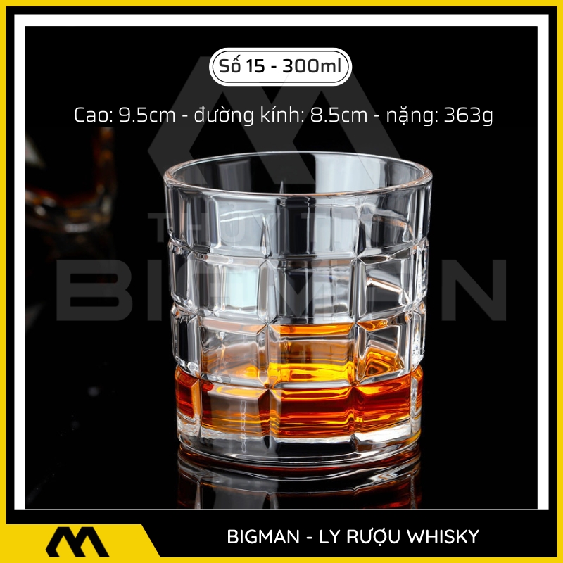 ly thủy tinh đựng rượu mẫu 15