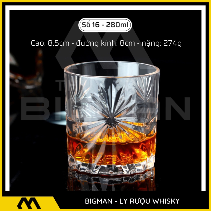 ly thủy tinh đựng rượu mẫu 16