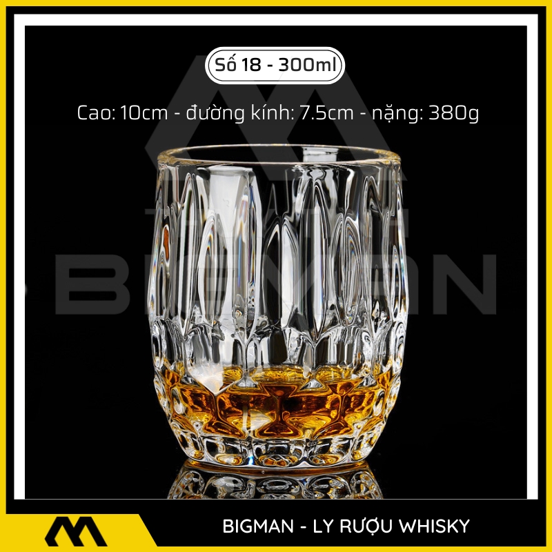 ly thủy tinh đựng rượu mẫu 18