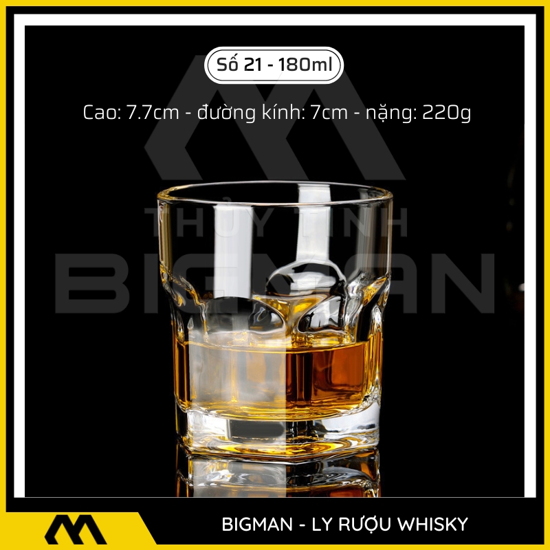 ly thủy tinh đựng rượu mẫu 20