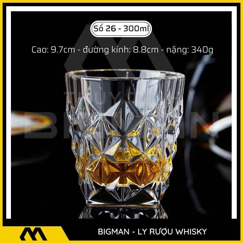 ly thủy tinh đựng rượu mẫu 25