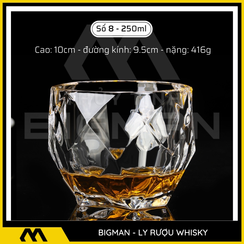 ly thủy tinh đựng rượu mẫu 8