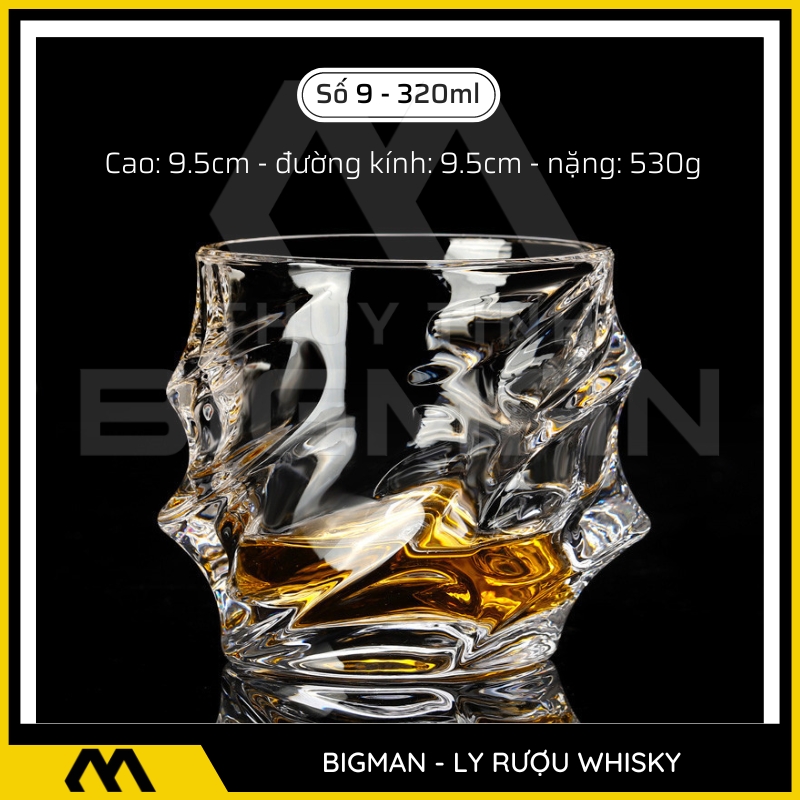ly thủy tinh đựng rượu mẫu 9
