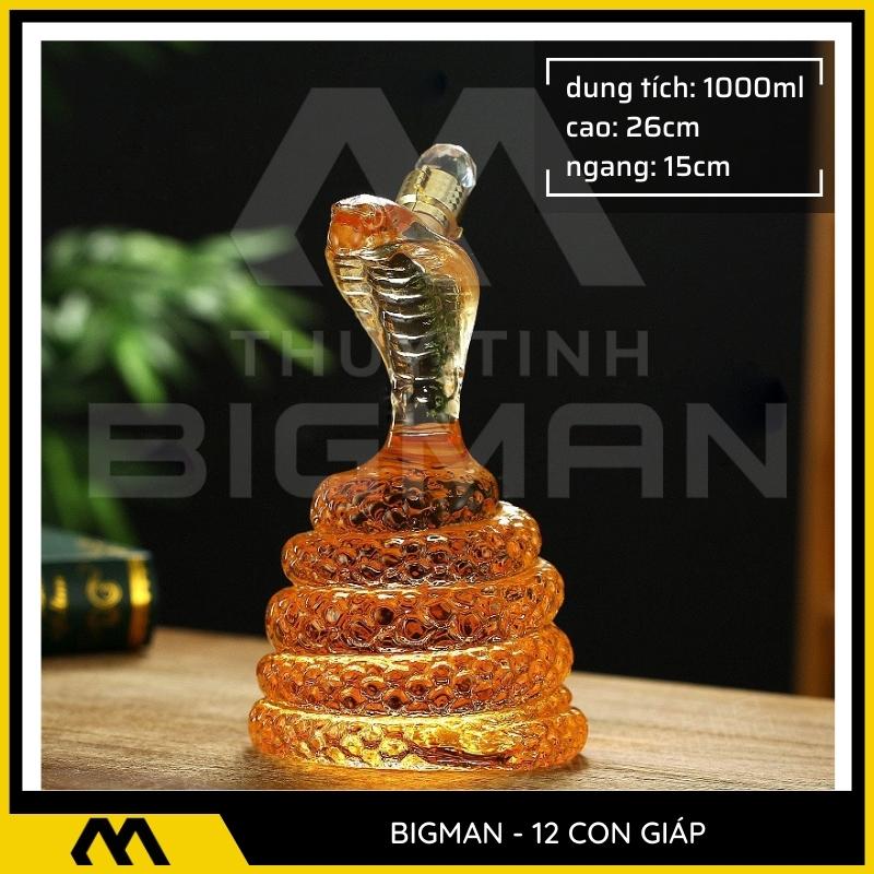 Bộ chai thủy tinh 12 con giáp mẫu 6
