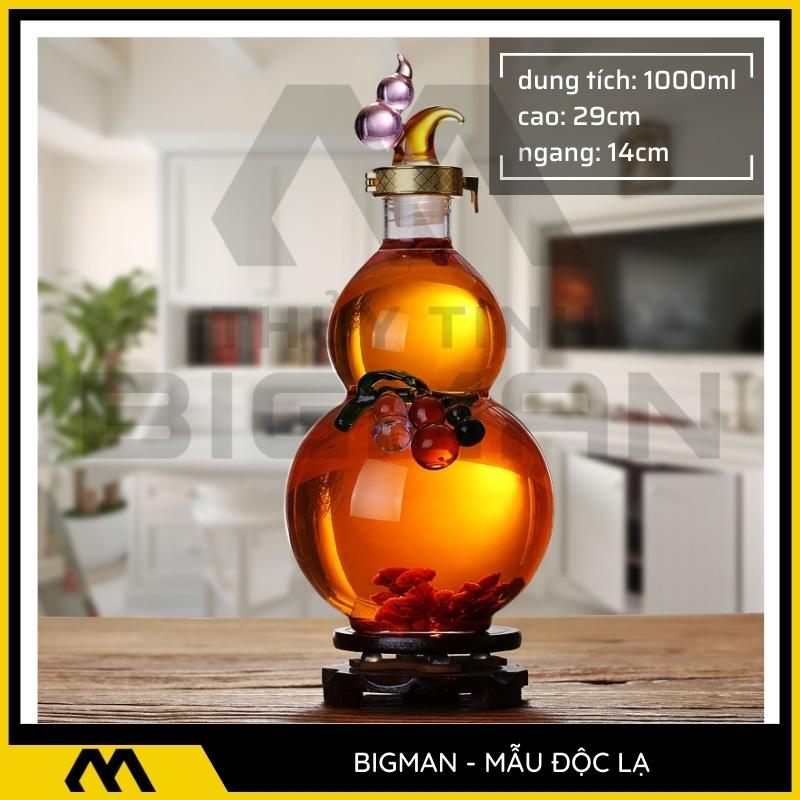 vỏ chai rượu kiểu dáng độc lạ mẫu 19