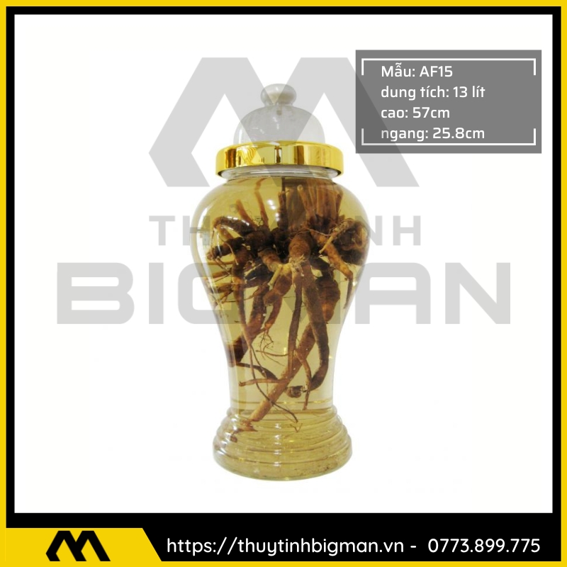 thuy tinh bigman - Bình sâm hàn quốc - Bình ngâm rượu hàn quốc 23
