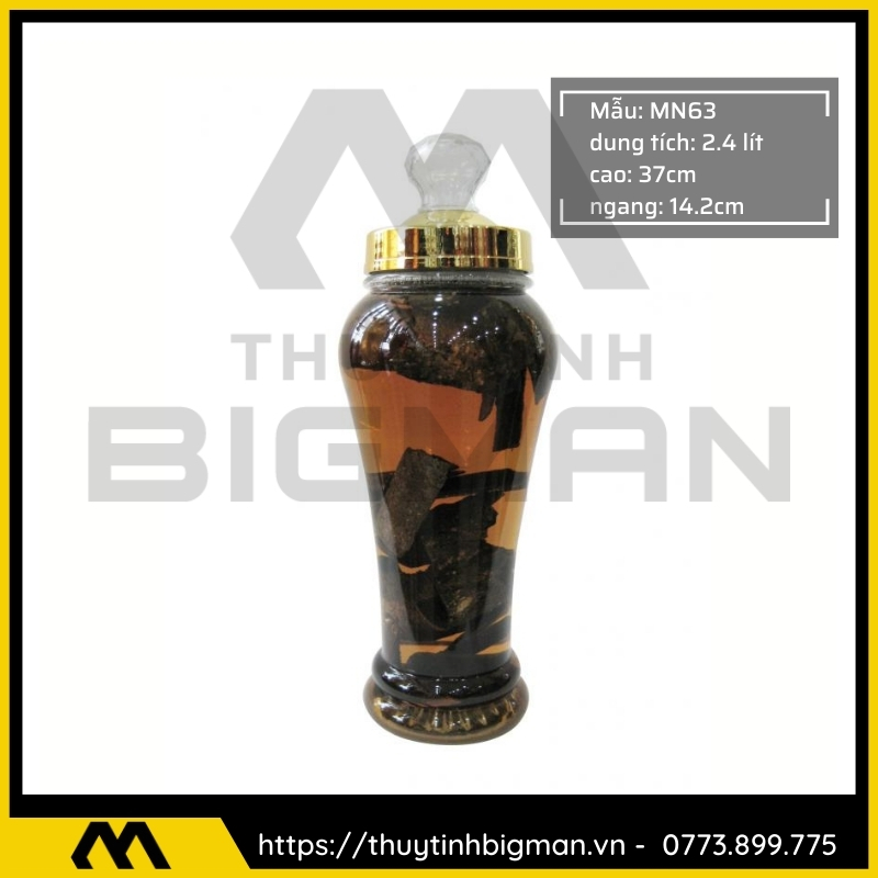 thuy tinh bigman - Bình sâm hàn quốc - Bình ngâm rượu hàn quốc 51