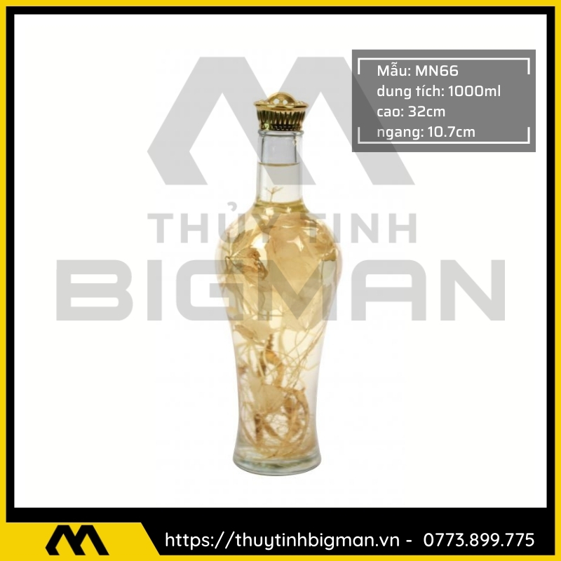 thuy tinh bigman - Bình sâm hàn quốc - Bình ngâm rượu hàn quốc 54