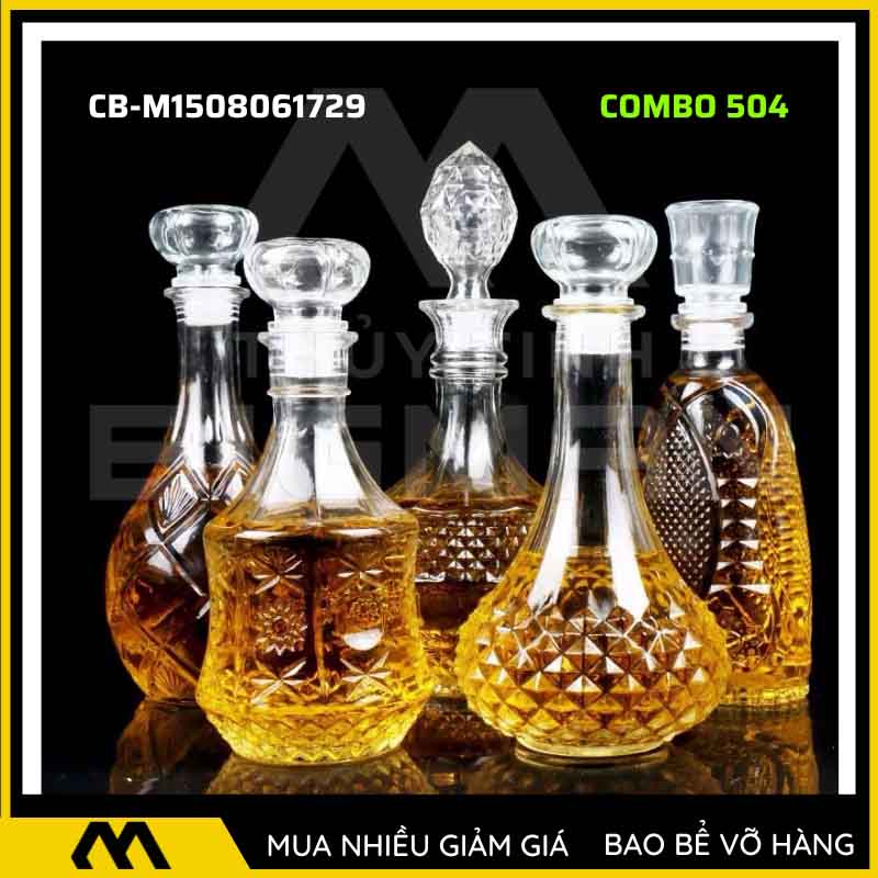 5 chai thủy tinh đựng rượu 500ml 750ml 5C-4