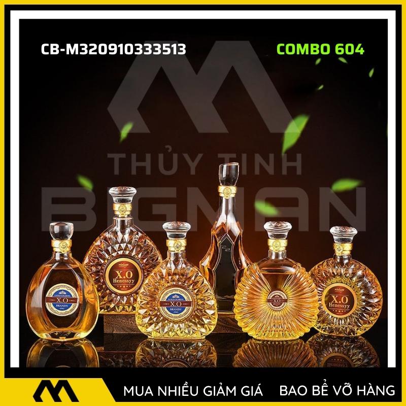 6-7 chai thủy tinh đựng rượu 500ml 750ml 5C-4