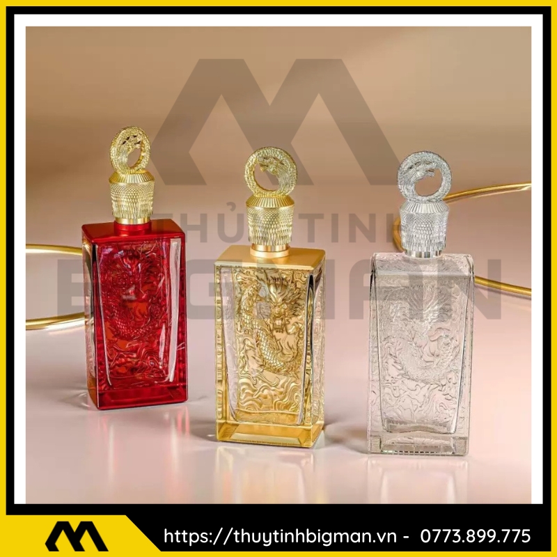 Chai thủy tinh đựng rượu đẹp