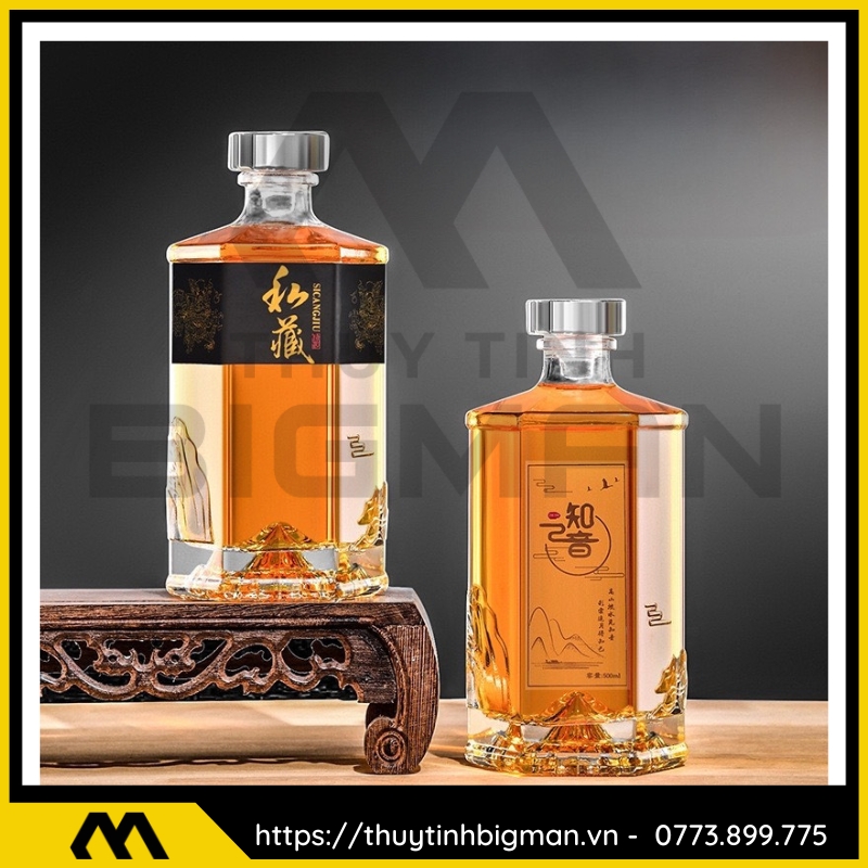 Vỏ chai thủy tinh 500ml